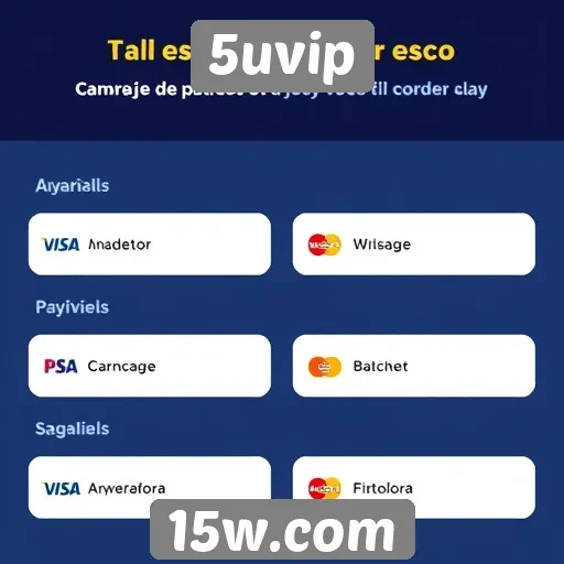 Exploração de métodos de pagamento no 5uvip